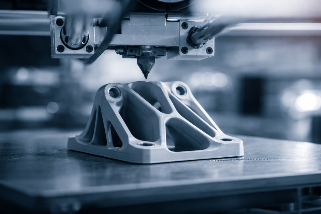 Additive Fertigung eines Bauteils mit 3D-Drucker hergestellt aus PLA